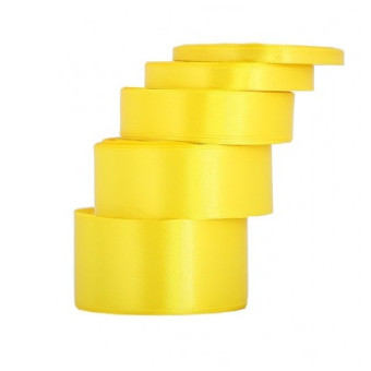 2Wstążka satynowa ŻÓŁTA 25mm/32m (020)