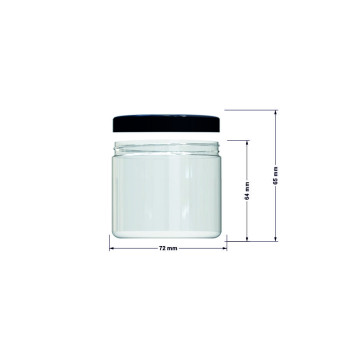 2Pojemnik plastikowy 200 ml PET na żywność, przyprawy, drobiazgi 1szt