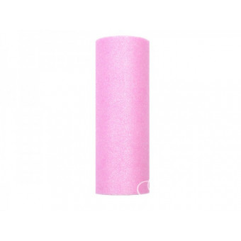 2Tiul gładki 30cm x 9m - jasnoróżowy