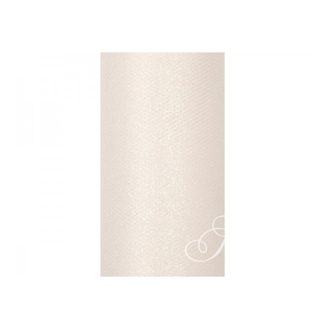 Tiul gładki 30cm x 9m - ecru
