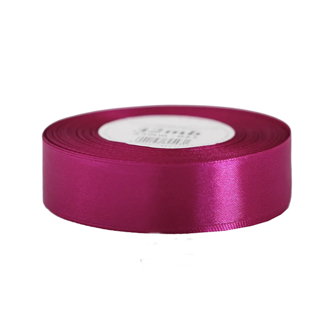 Wstążka satynowa FUKSJA 25mm/32m (043)