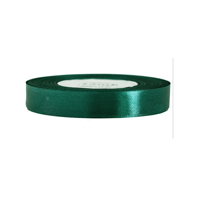 Wstążka satynowa BUTELKOWA ZIELEŃ 12mm/32m (089)