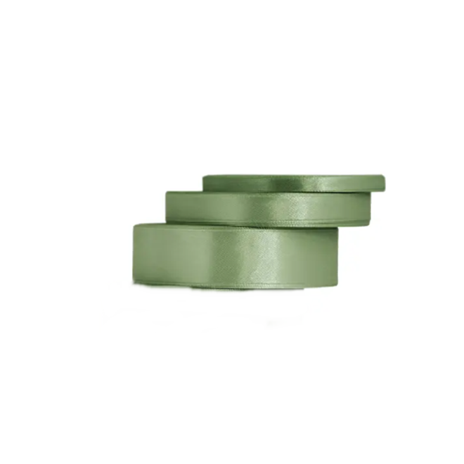 Wstążka satynowa ZIELONA SZAŁWIA12mm/32m (080)