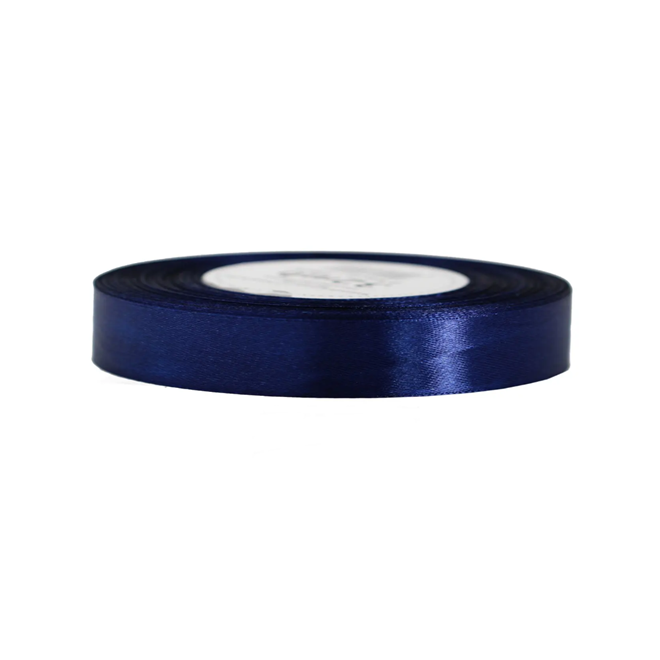 Wstążka satynowa CIEMNOGRANATOWA 12mm/32m (092C)