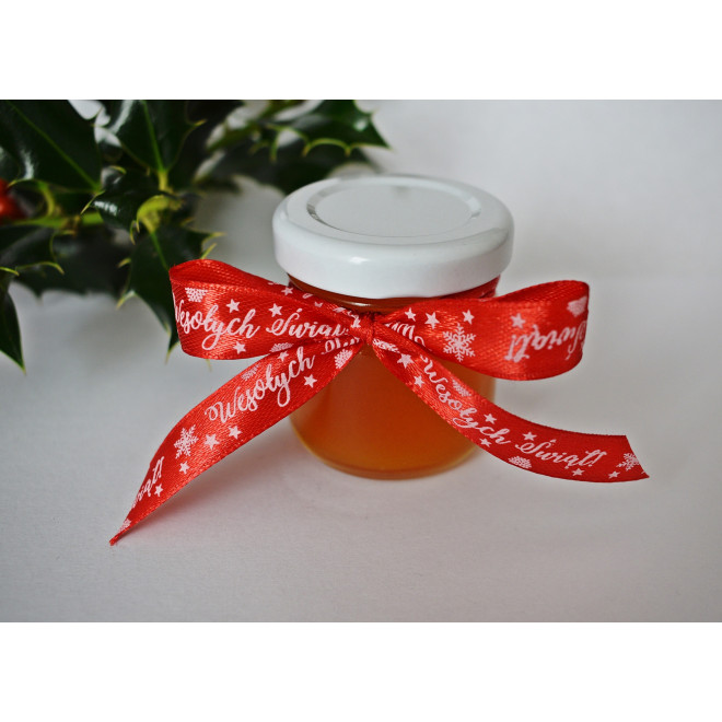Miodek miód w słoiczku Boże Narodzenie - podziękowania dla gości